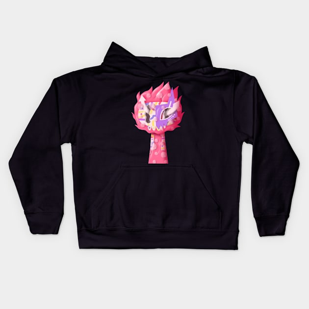 Fire ZURI Kids Hoodie by chachazart